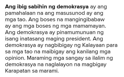 ano ang ibig sabihin ng republika|Demokrasya .